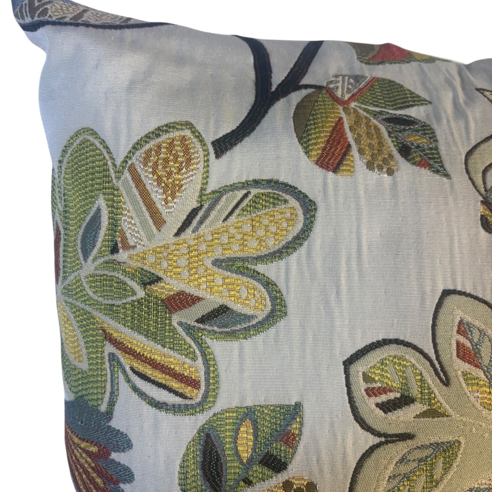 Tropical Bird Tapestry Throw Pillow Cockatoo Toucan Botanical Square Decor Tan - Picture 5 of 10